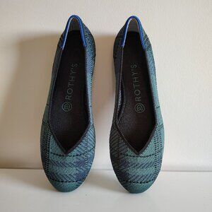 Rothy’s Flat - Green Pine Plaid - Women’s size 7 - NWOB